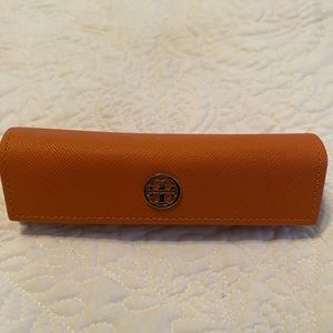 Tory Burch leather eyeglass case